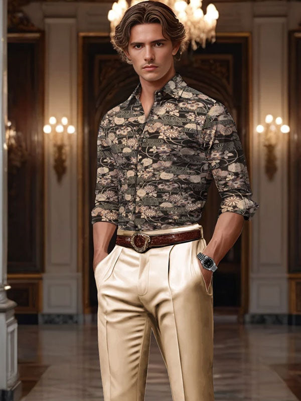 Trendy Floral Print Shirt