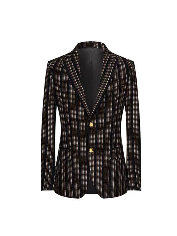 Fashionable Striped Blazer