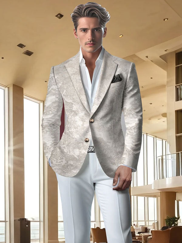 Single Breasted Textured Blazer