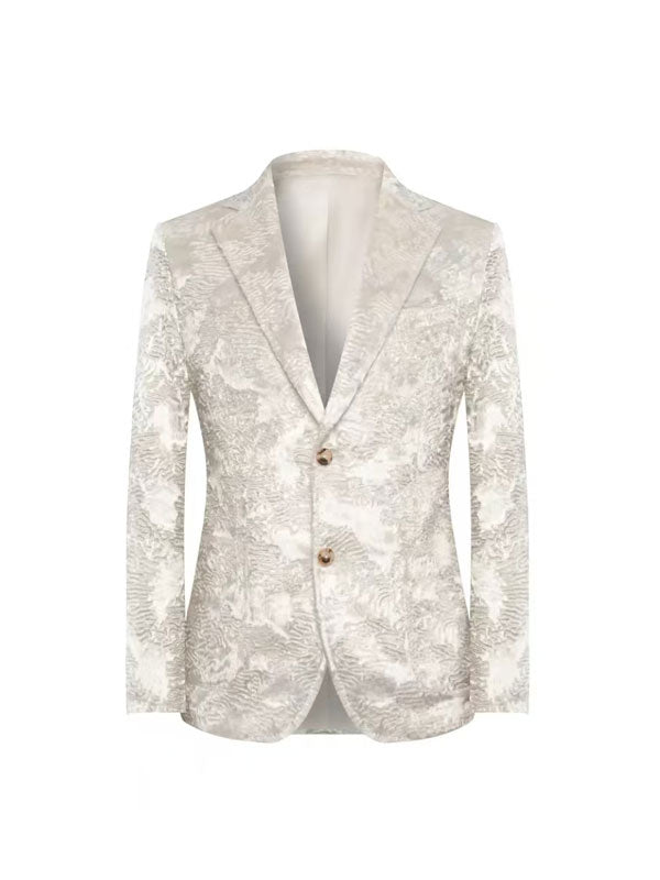 Single Breasted Textured Blazer