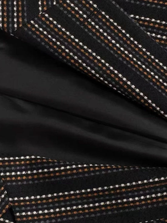 Fashionable Striped Blazer