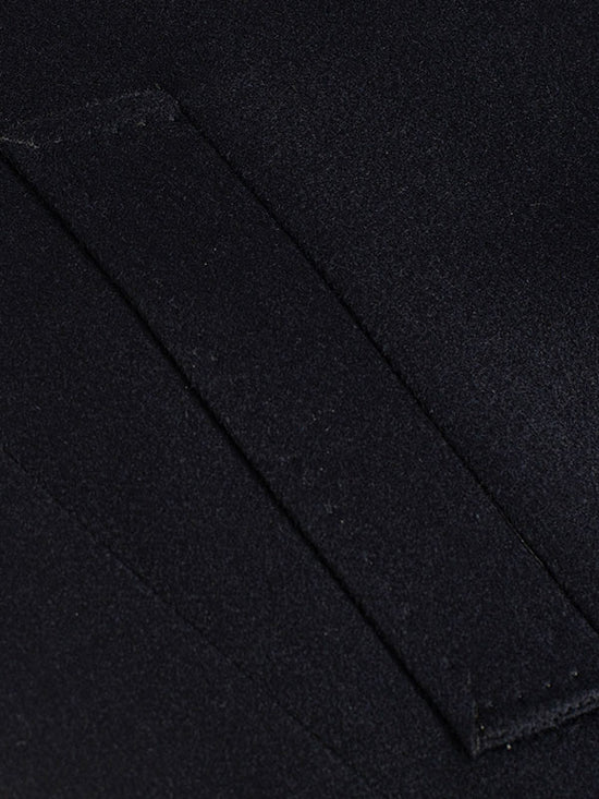 Lapel Solid Double Face Coat