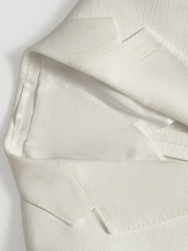 Embroidered Linen Blazer