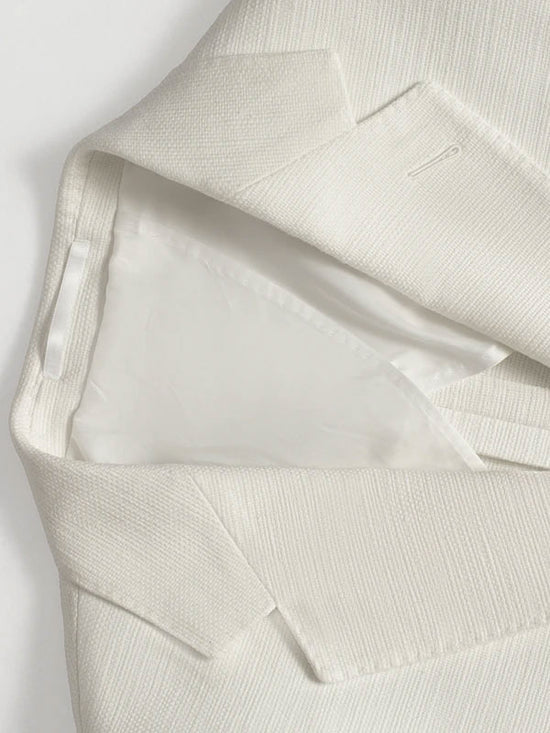 Embroidered Linen Blazer