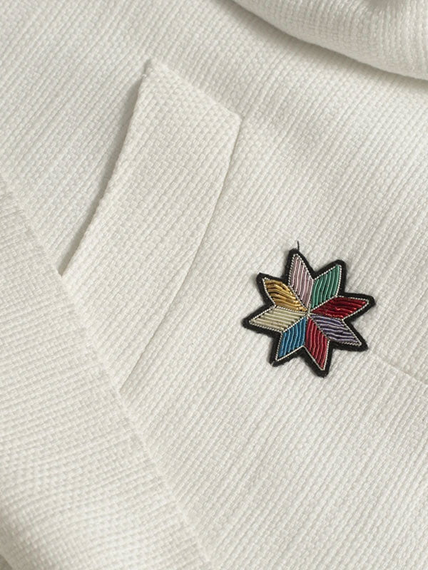 Embroidered Linen Blazer