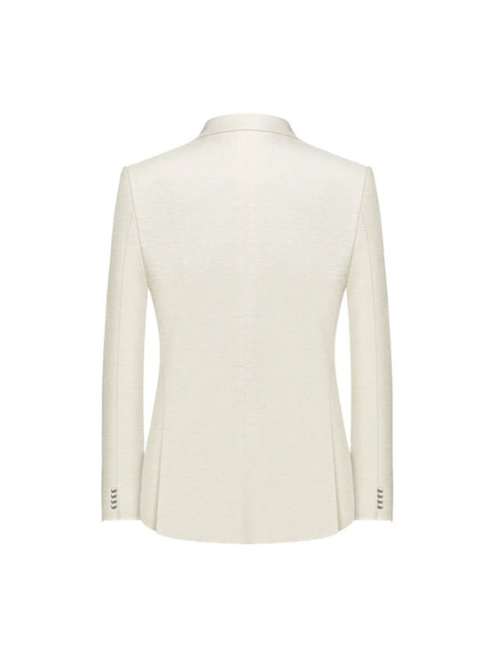 Embroidered Linen Blazer