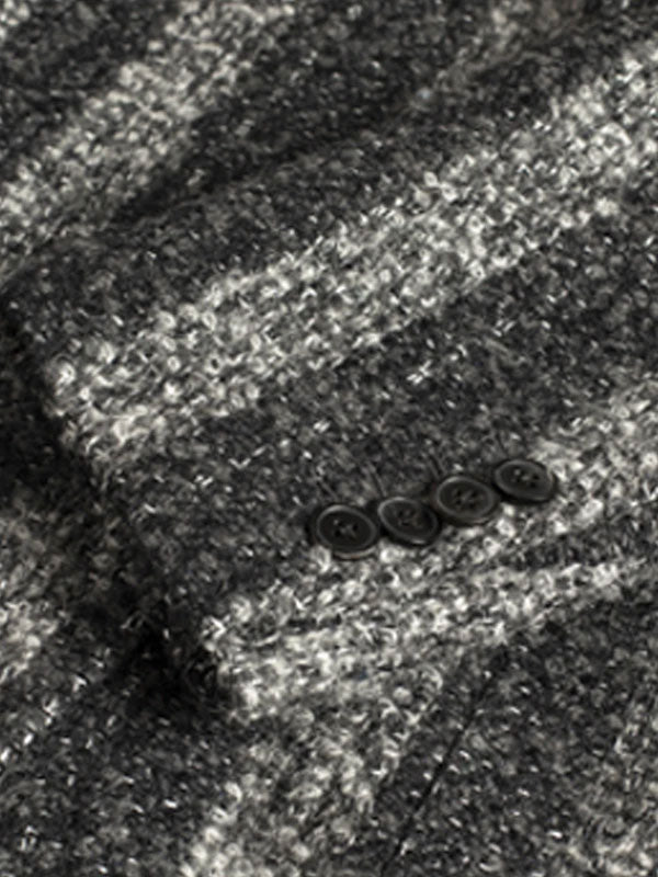 Notch Lapel Striped Coat