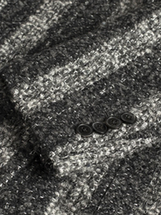 Notch Lapel Striped Coat