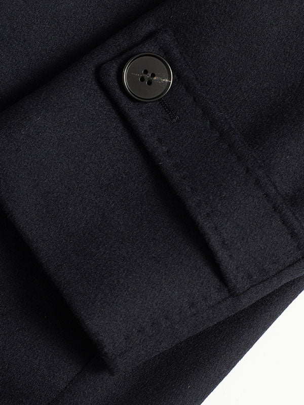 Lapel Solid Double Face Coat