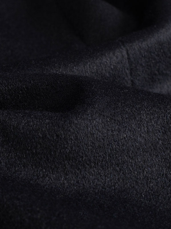 Lapel Solid Double Face Coat