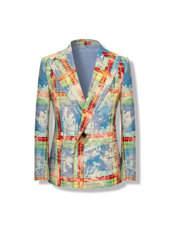 Wild Sky Plaid Blazer