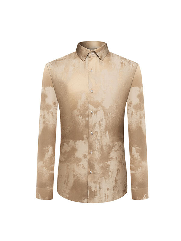 Trendy Printed Champagne Shirt
