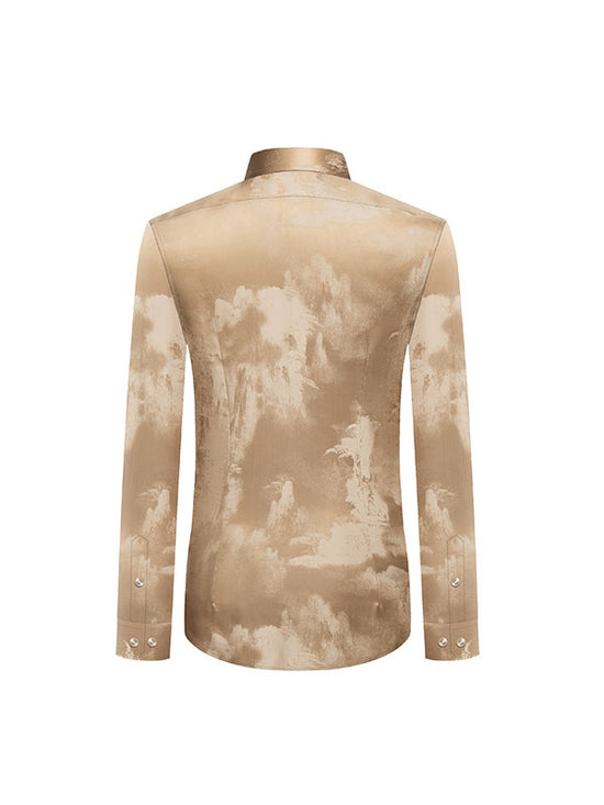 Trendy Printed Champagne Shirt