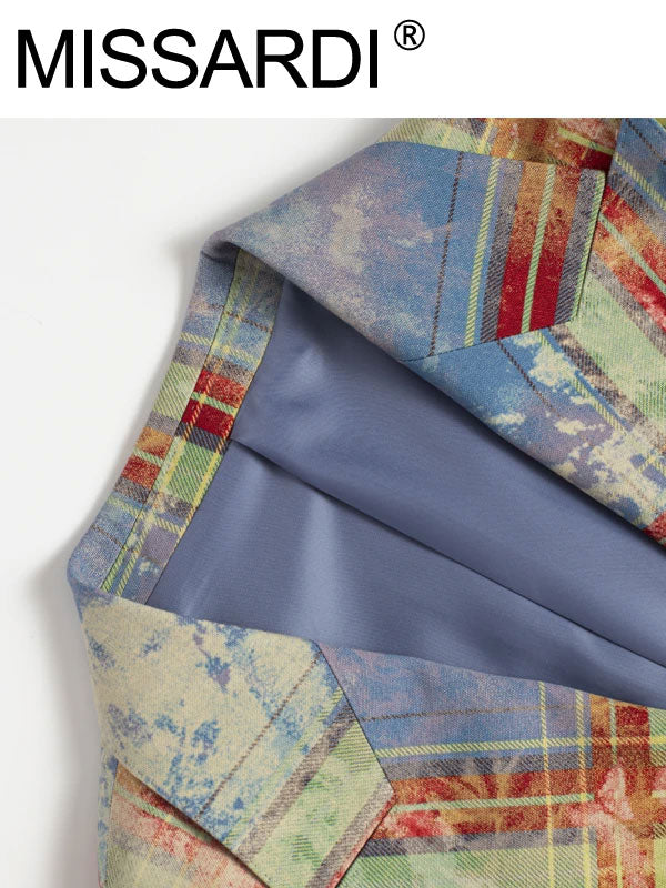 Wild Sky Plaid Blazer