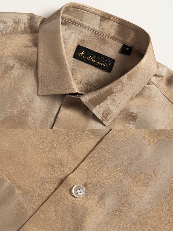 Trendy Printed Champagne Shirt