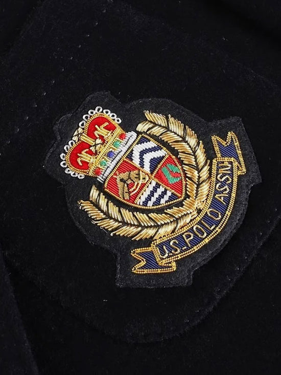 Embroidered Wool Blazer