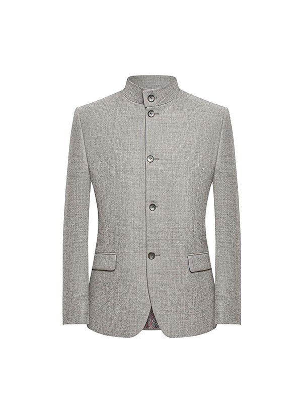 Chinese Style Band Collar Jacket