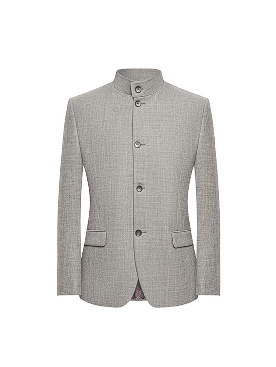 Chinese Style Band Collar Jacket