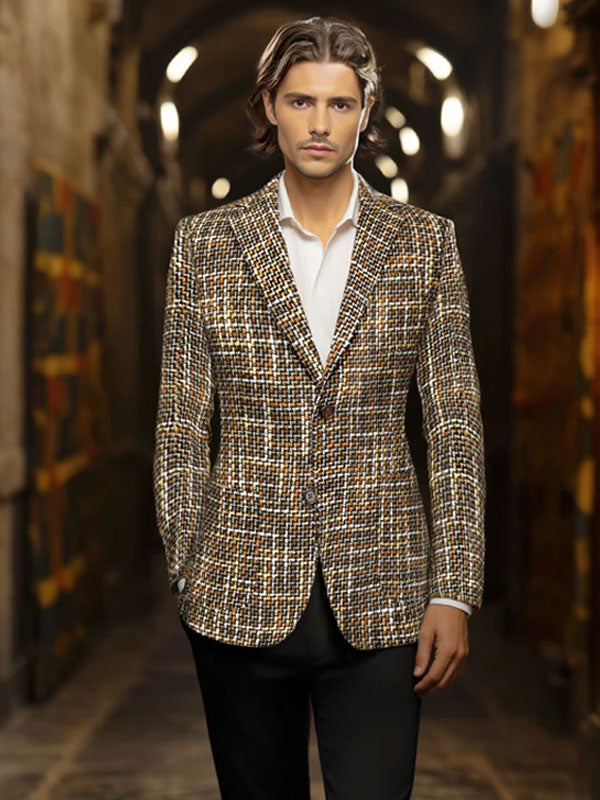 Colorful Notch Lapel Blazer